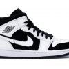 Jordan 1 Mid White Black | Sneaker Cream