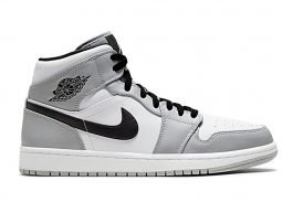 Jordan 1 Mid Light Smoke | Sneaker Cream